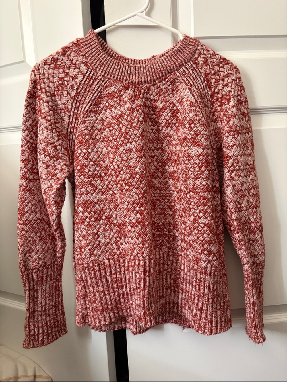 Universal thread Red Marled Knit Sweater - Cozy Crewneck
